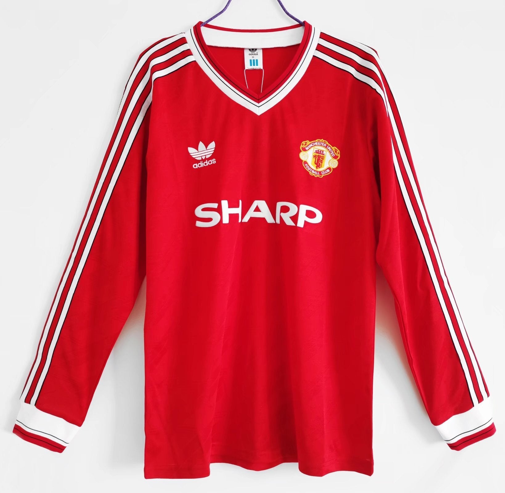 86/88 Manchester United Long Sleeve Home Retro Jersey