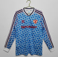 90/92 Manchester United Long Sleeve Away Retro Jersey