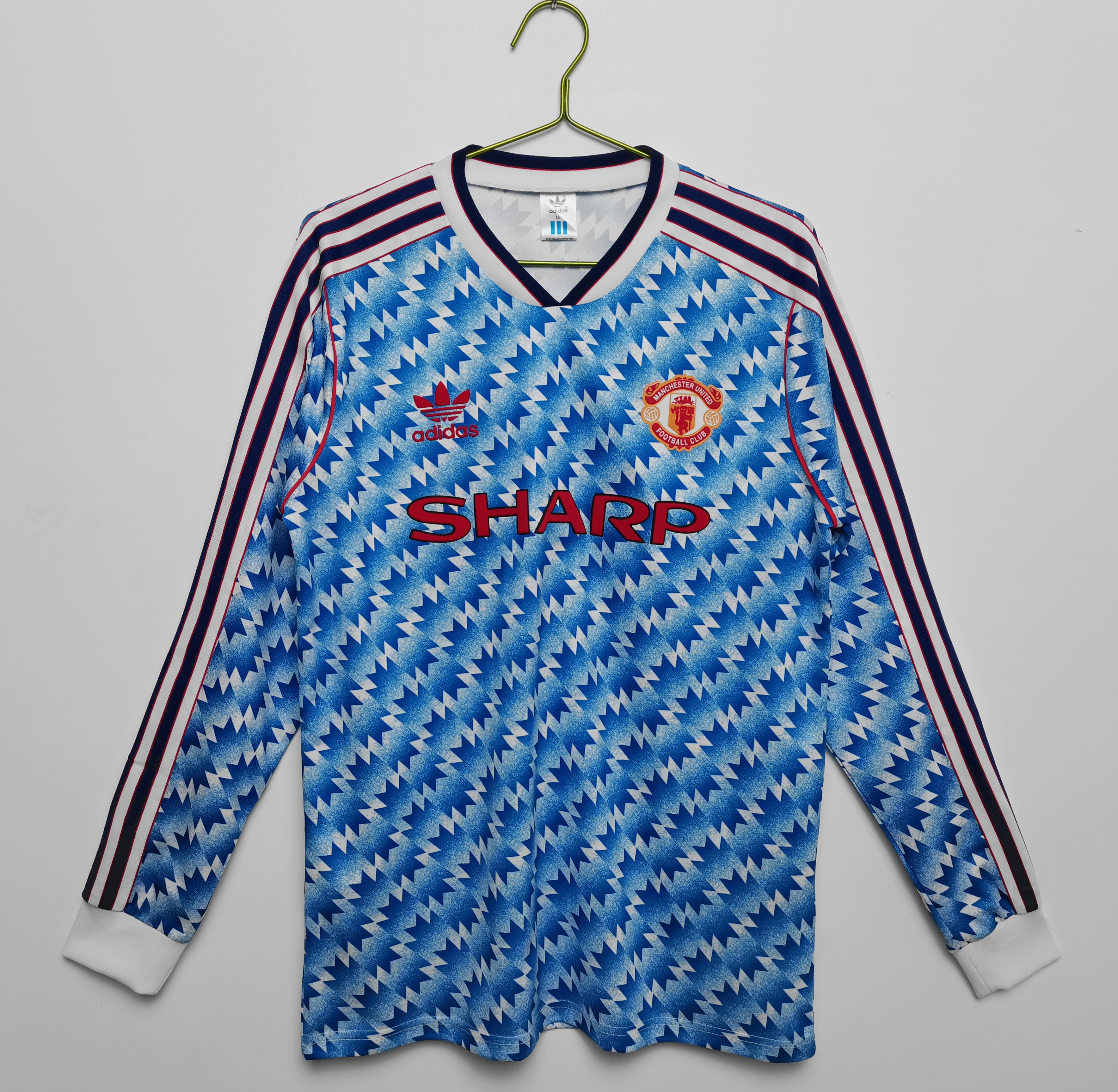90/92 Manchester United Long Sleeve Away Retro Jersey