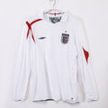2006 England Long Sleeve Home Retro Jersey