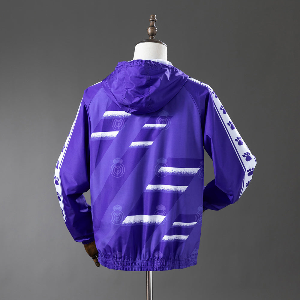 25/26 Real Madrid Hooded Windbreaker