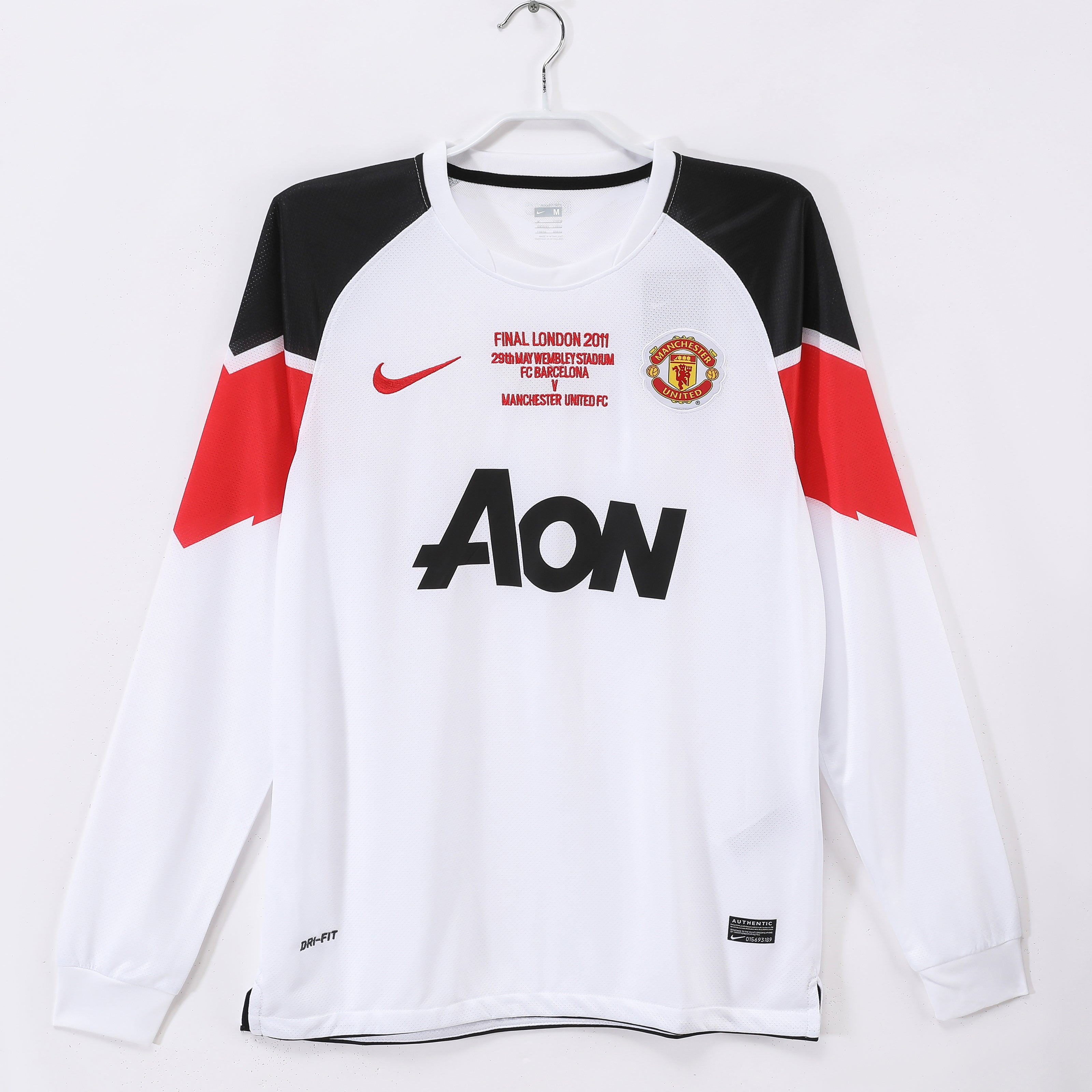 10/11 Manchester United Long Sleeve Away Retro Jersey