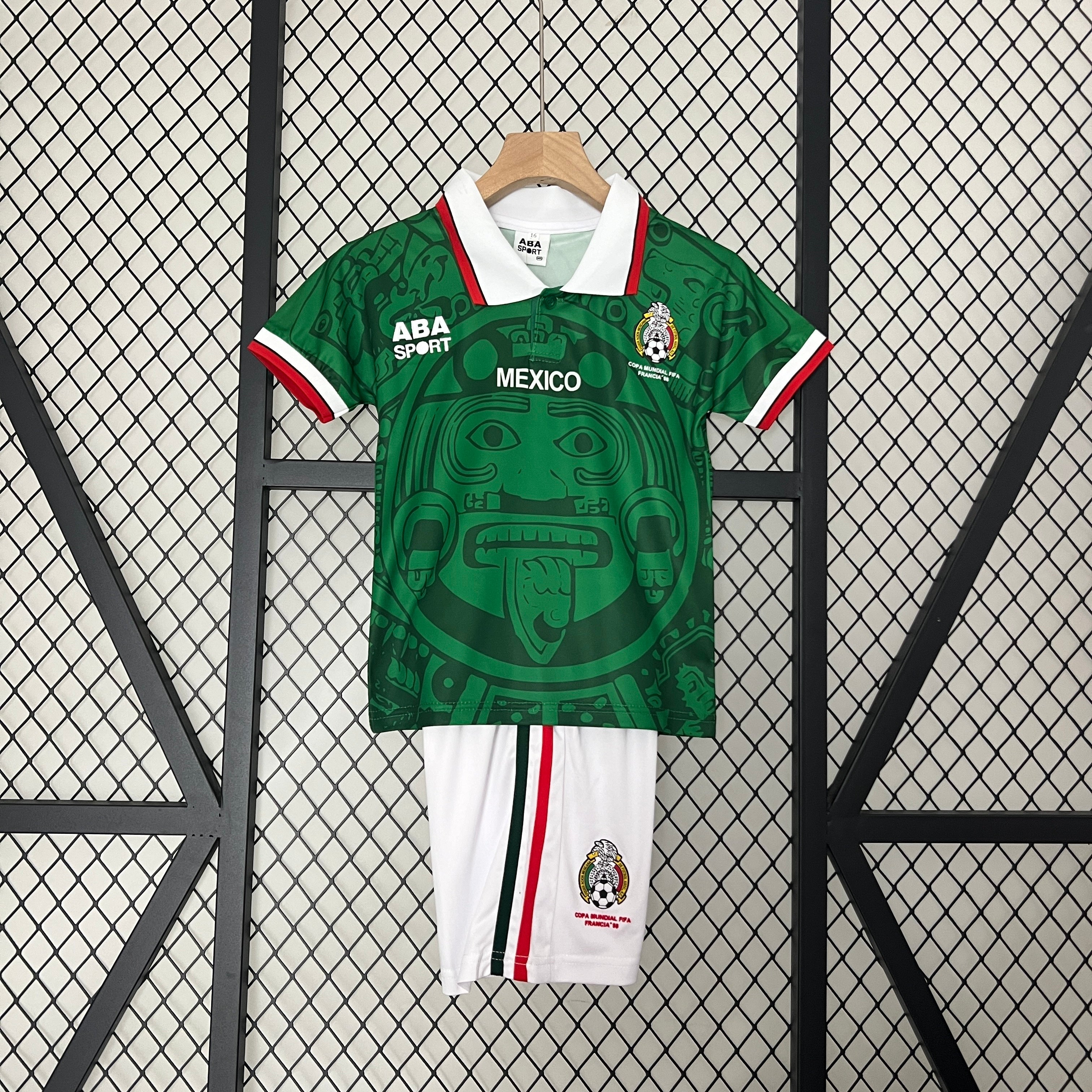 1998 Mexico Home Kids Jersey