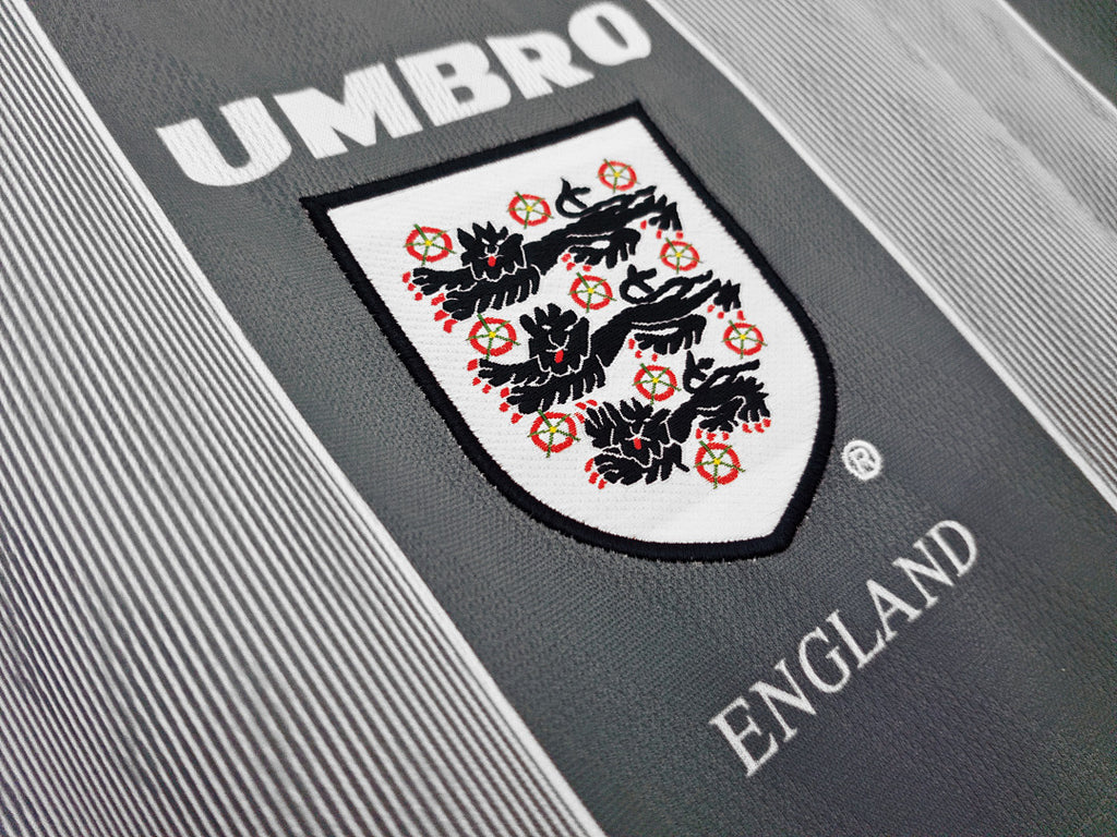 1996 England Long Sleeve Away Retro Jersey