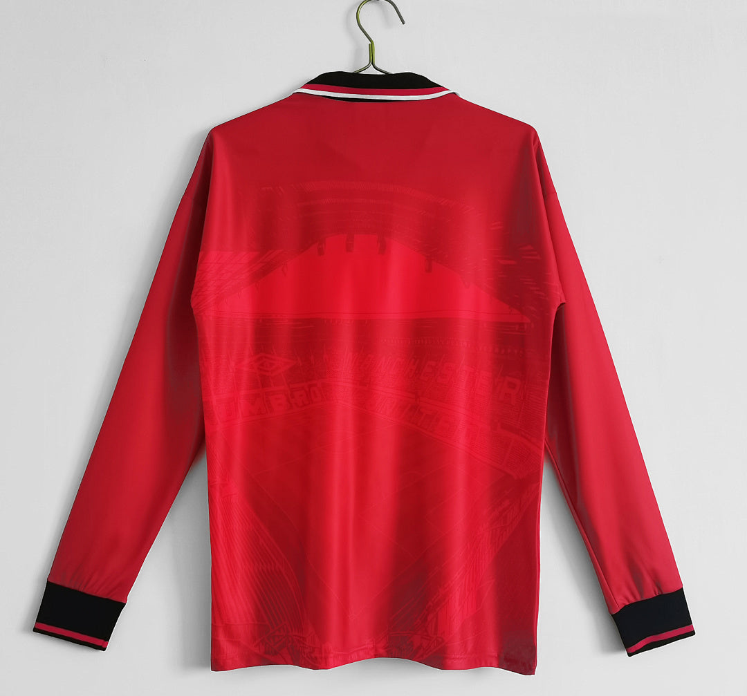 94/96 Manchester United Long Sleeve Home Retro Jersey