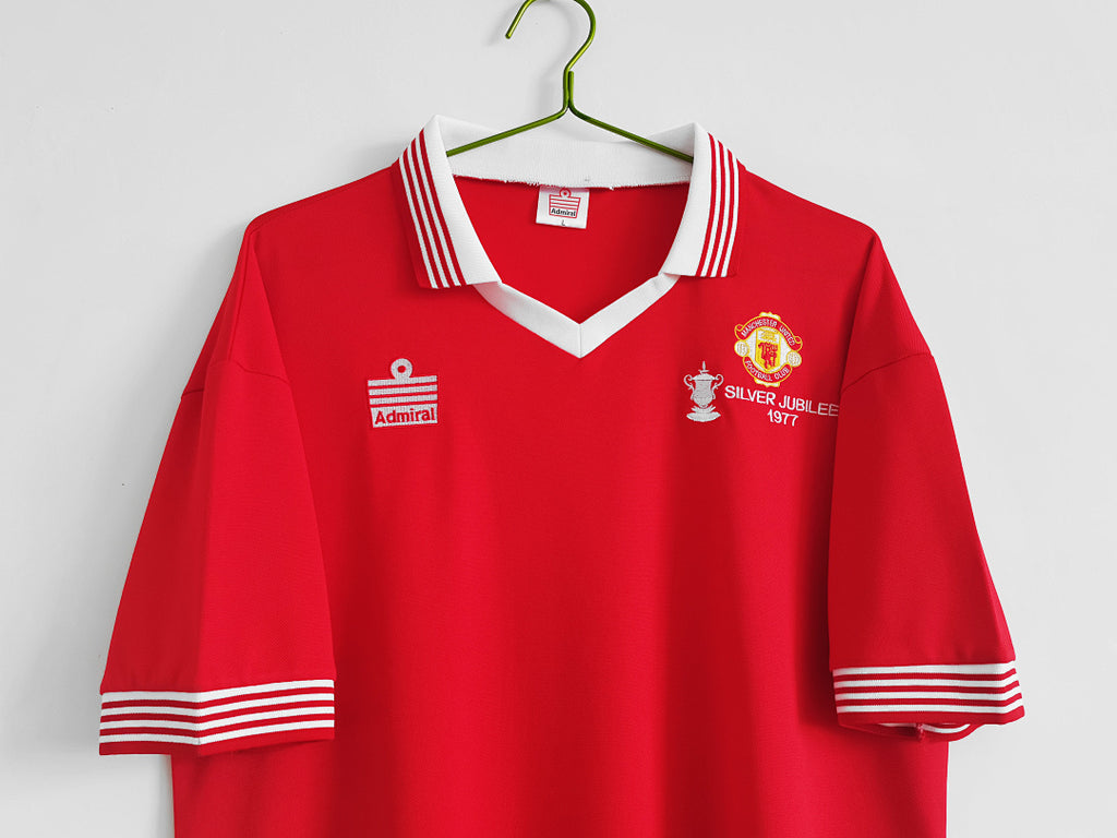 1977 Manchester United FA Cup Home Retro Jersey