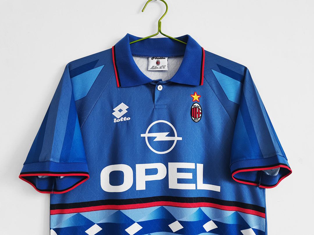 95/96 AC Milan Blue Third Away Retro Jersey