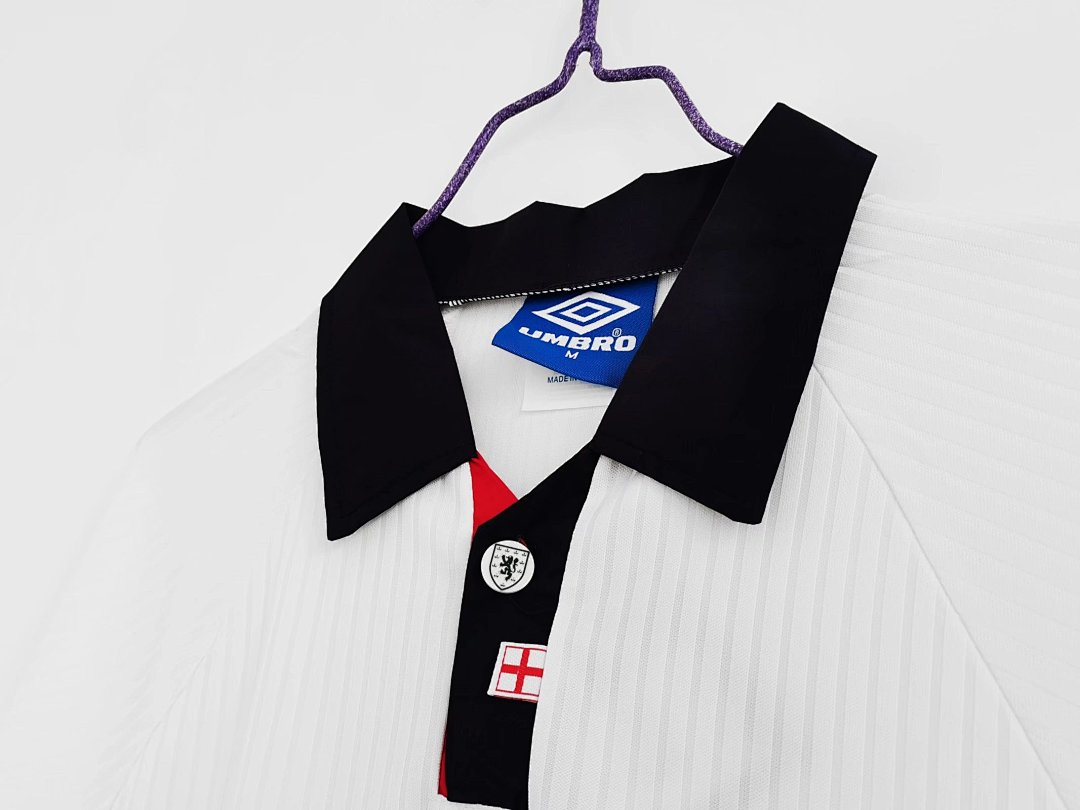 1998 England Long Sleeve Home Retro Jersey