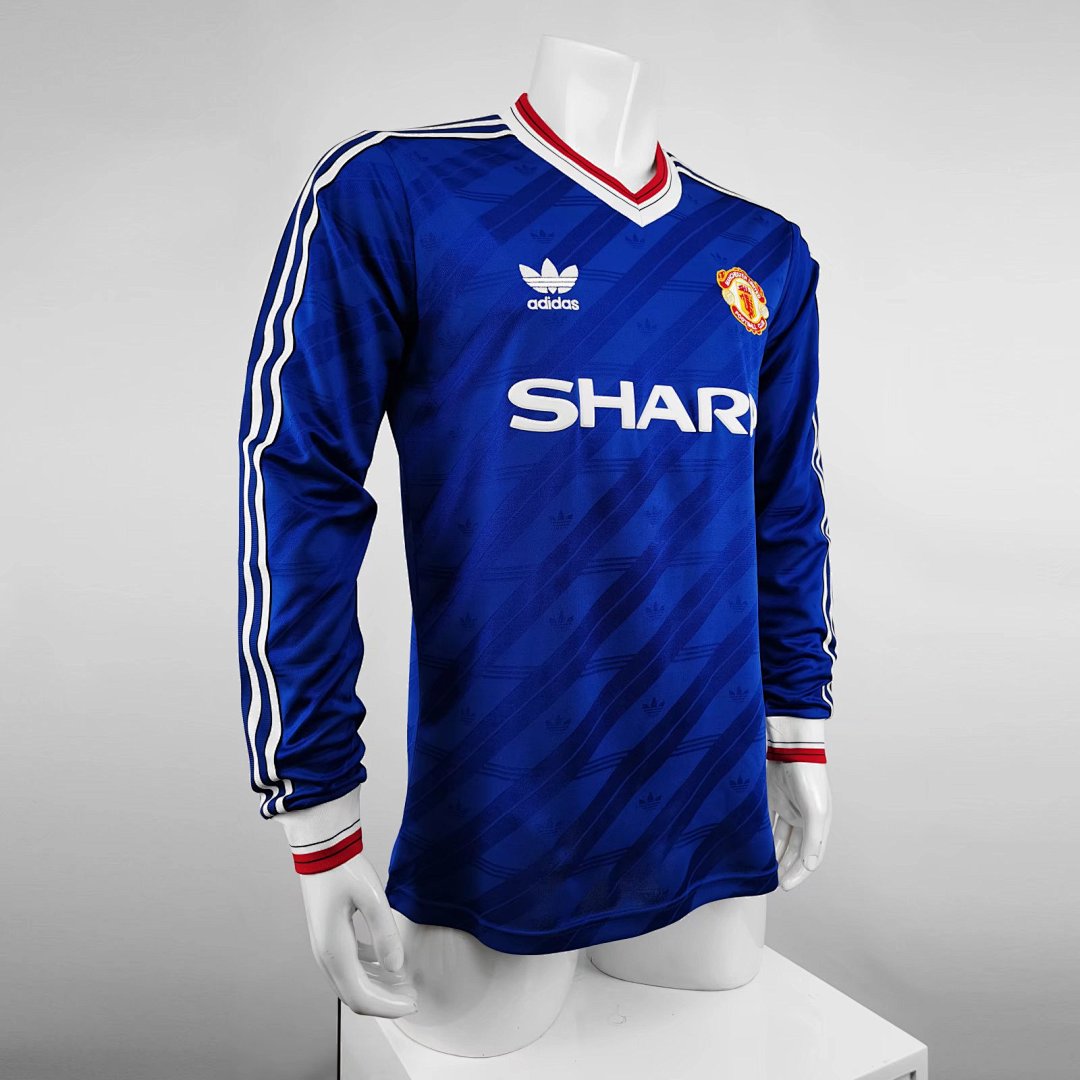 86/88 Manchester United Long Sleeve Third Away Retro Jersey
