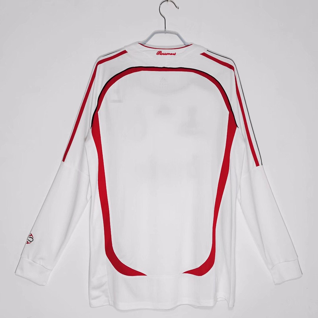 06/07 AC Milan UCL Final Long Sleeve Away Retro Jersey