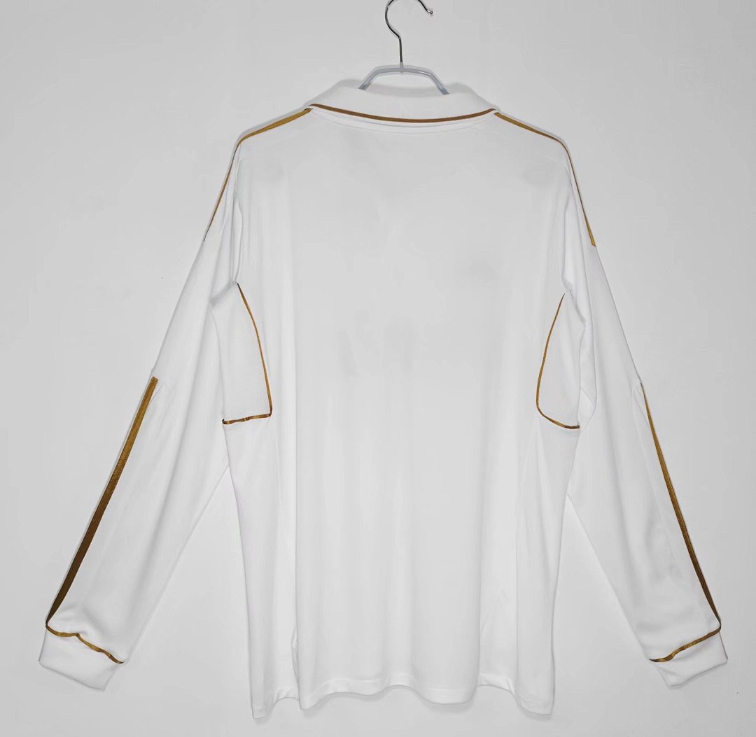 11/12 Real Madrid Long Sleeve Home Retro Jersey