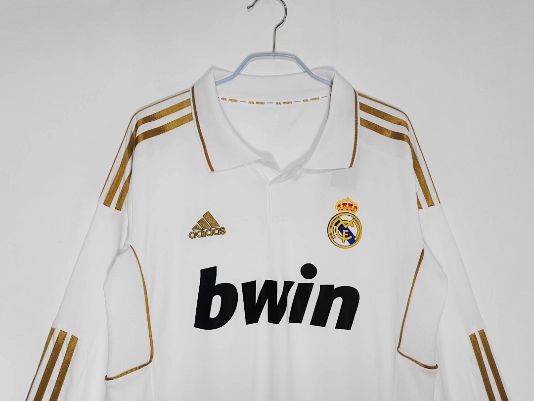 11/12 Real Madrid Long Sleeve Home Retro Jersey