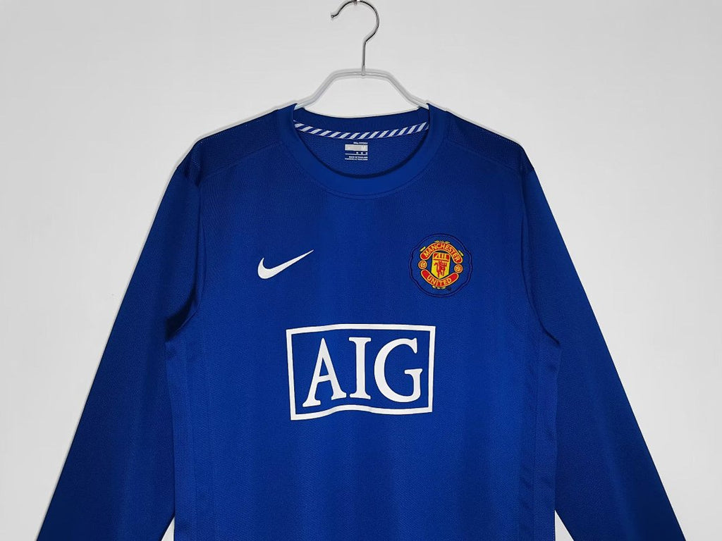 08/09 Manchester United Long Sleeve Third Away Retro Jersey