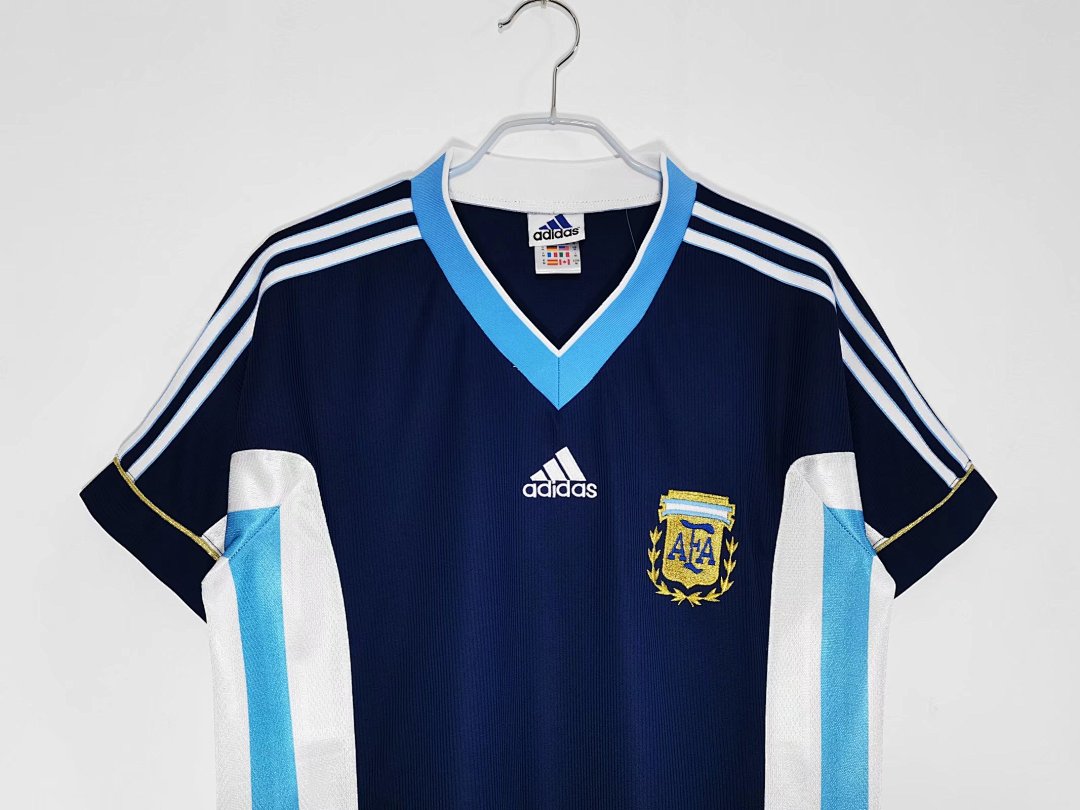 1998 Argentina Away Retro Jersey