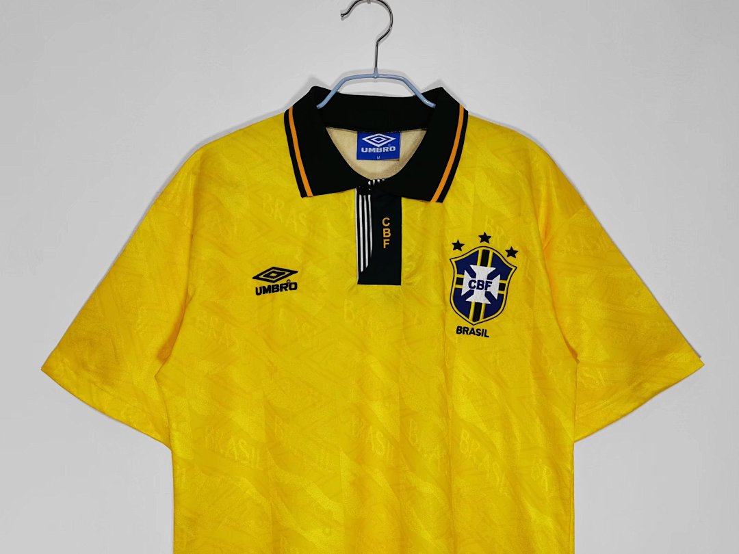91/93 Brazil Home Retro Jersey