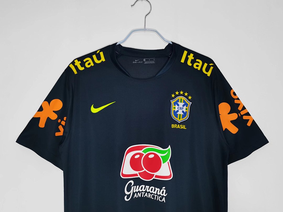 2020 Brazil Navy Retro Training Jersey