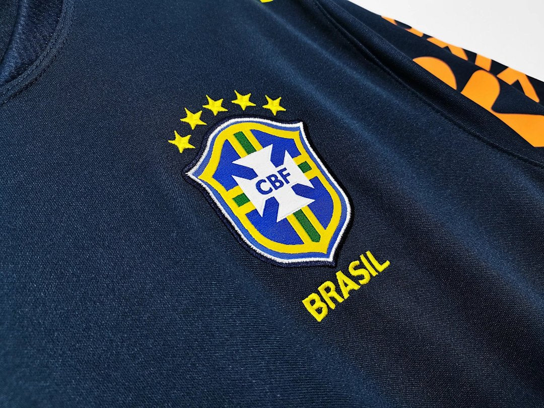 2020 Brazil Navy Retro Training Jersey