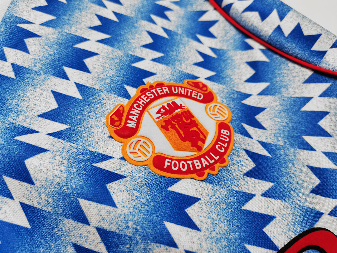 90/92 Manchester United Long Sleeve Away Retro Jersey