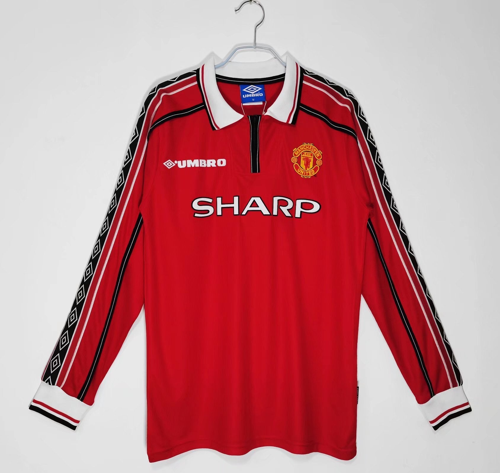 98/99 Manchester United Long Sleeve Home Retro Jersey