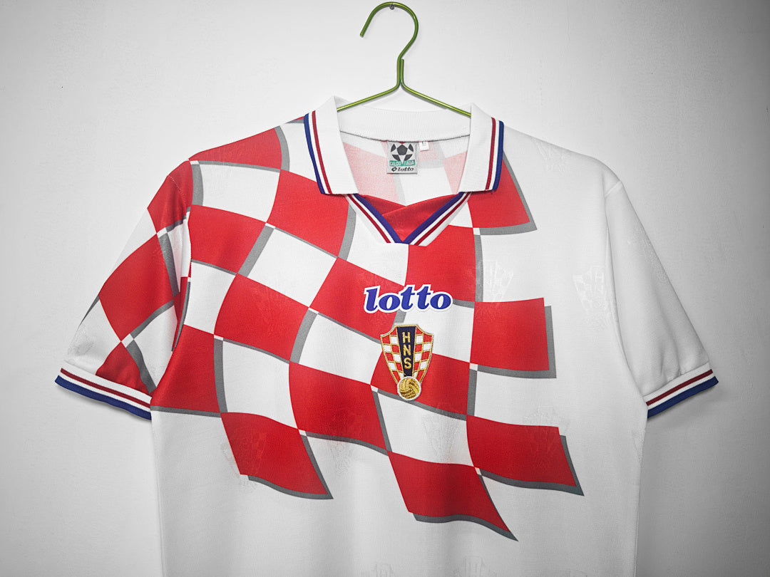 1998 Croatia Home Retro Jersey