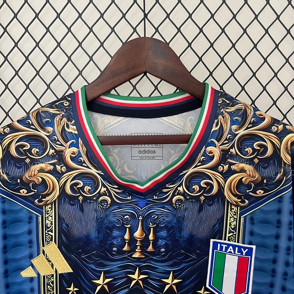 2024 Italy Blue Baroque Special Jersey