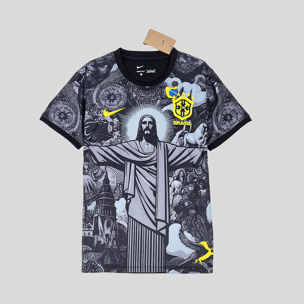 2024 Brazil Grey Christ Special Jersey