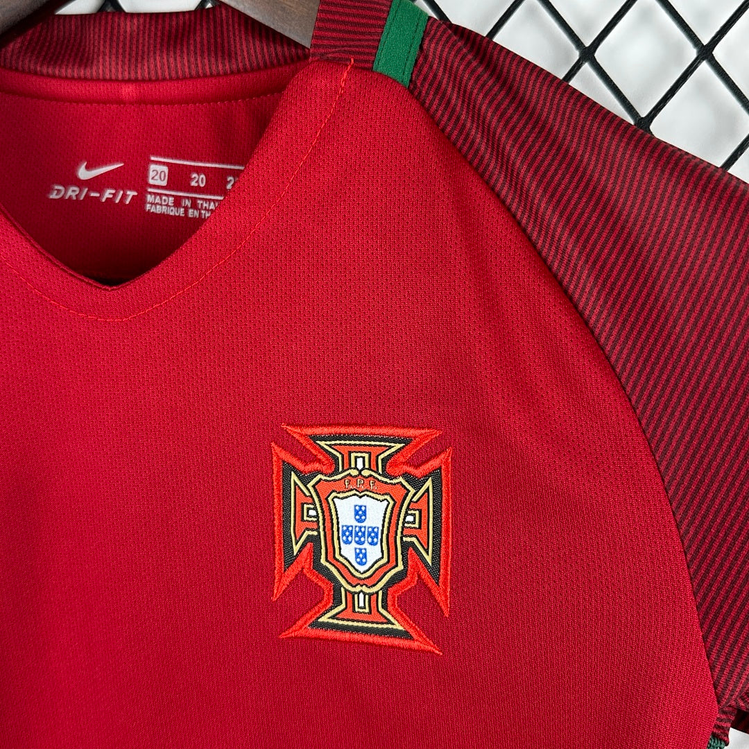 2016 Portugal Home Retro Kids Jersey