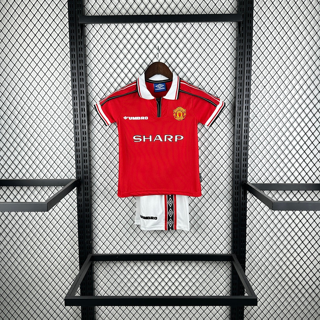 98/99 Manchester United Home Retro Kids Jersey