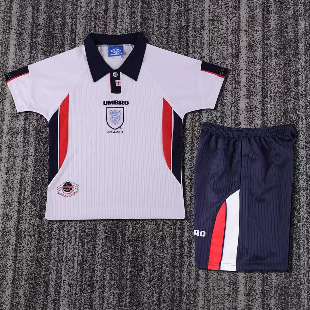 1998 England Home Retro Kids Jersey