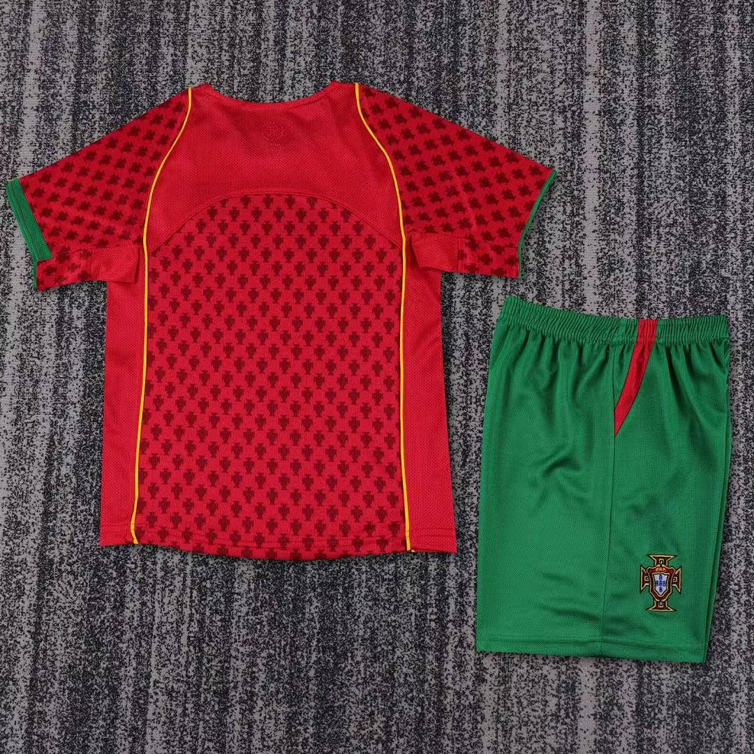 2004 Portugal Home Retro Kids Jersey