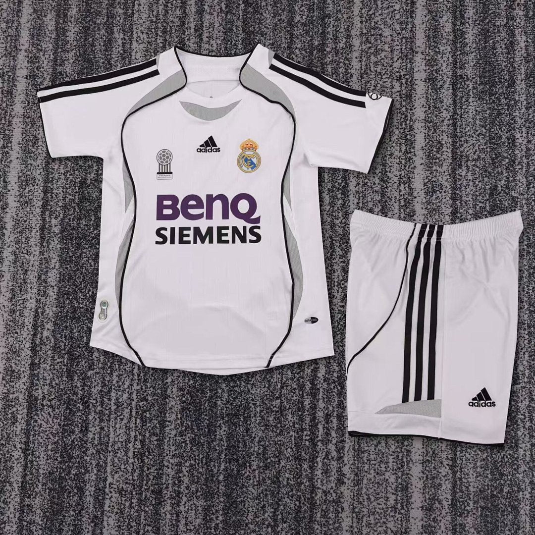 06/07 Real Madrid Home Retro Kids Jersey