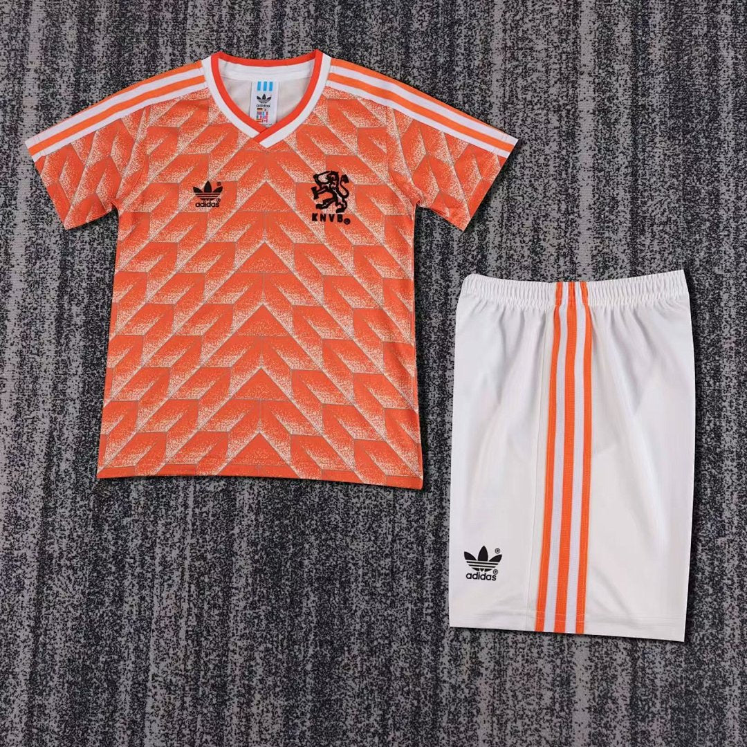 1988 Netherlands Home Retro Kids Jersey