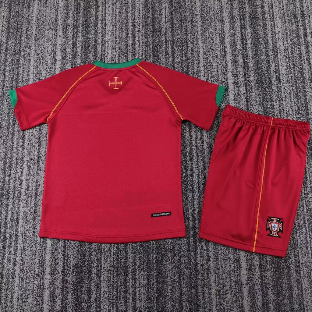 2006 Portugal Home Retro Kids Jersey