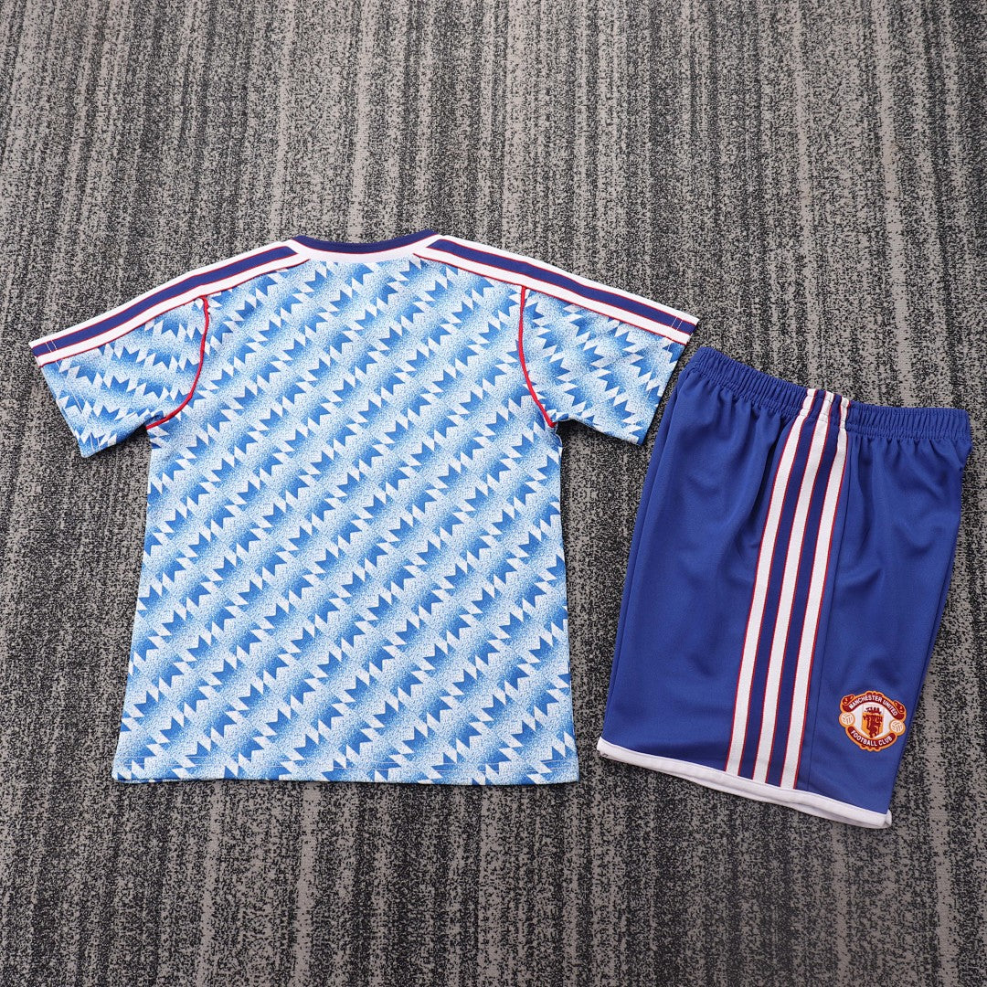 90/92 Manchester United Away Retro Kids Jersey