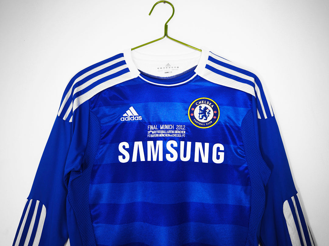 11/12 Chelsea UCL Final Long Sleeve Home Retro Jersey