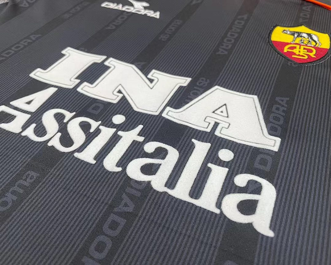 99/00 Roma Away Retro Kids Jersey