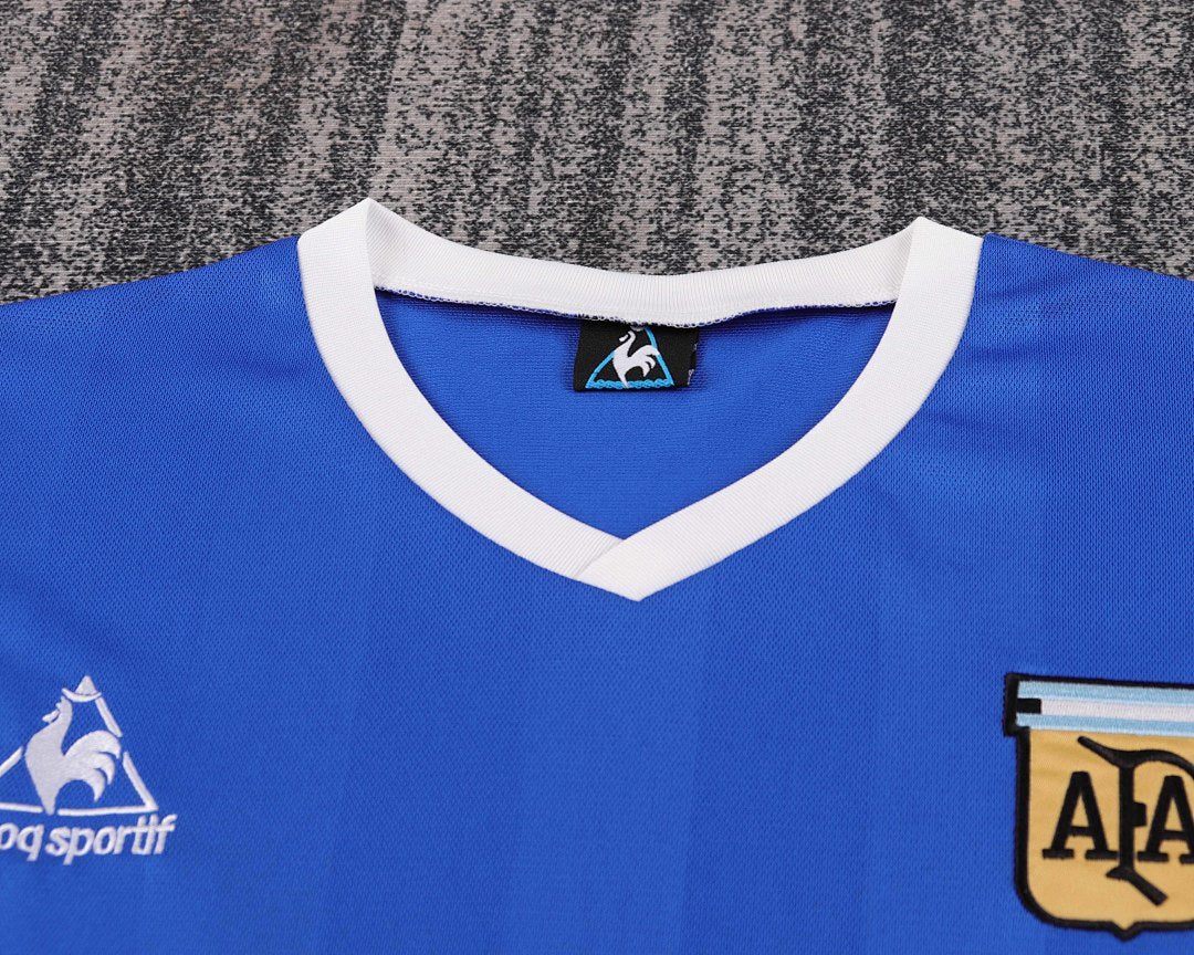 1986 Argentina Away Retro Kids Jersey
