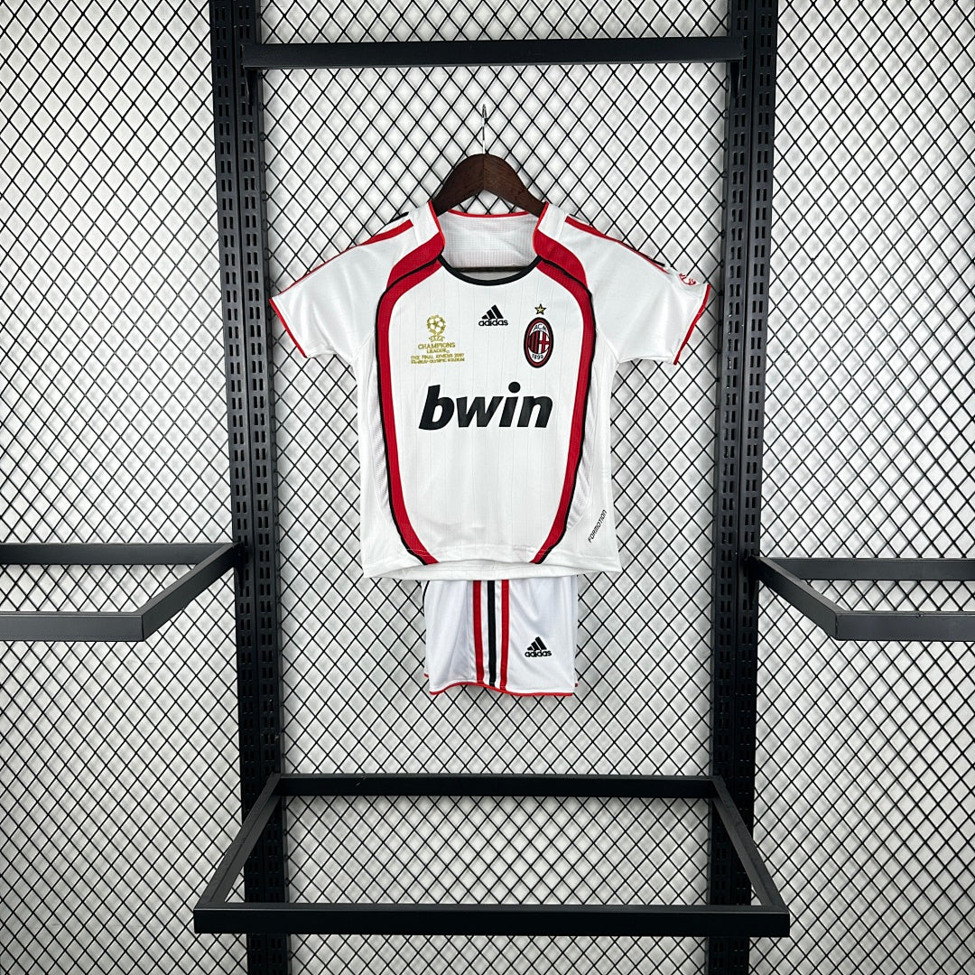 06/07 AC Milan UCL Final Away Retro Kids Jersey
