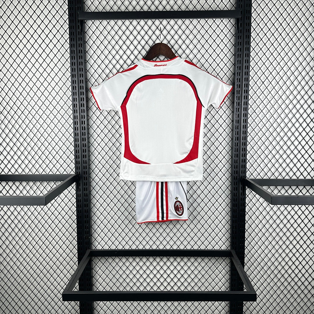 06/07 AC Milan UCL Final Away Retro Kids Jersey