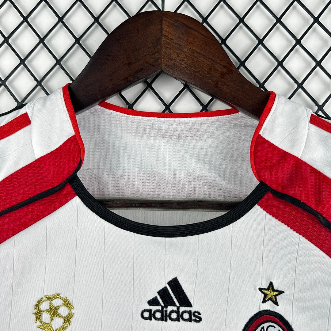 06/07 AC Milan UCL Final Away Retro Kids Jersey