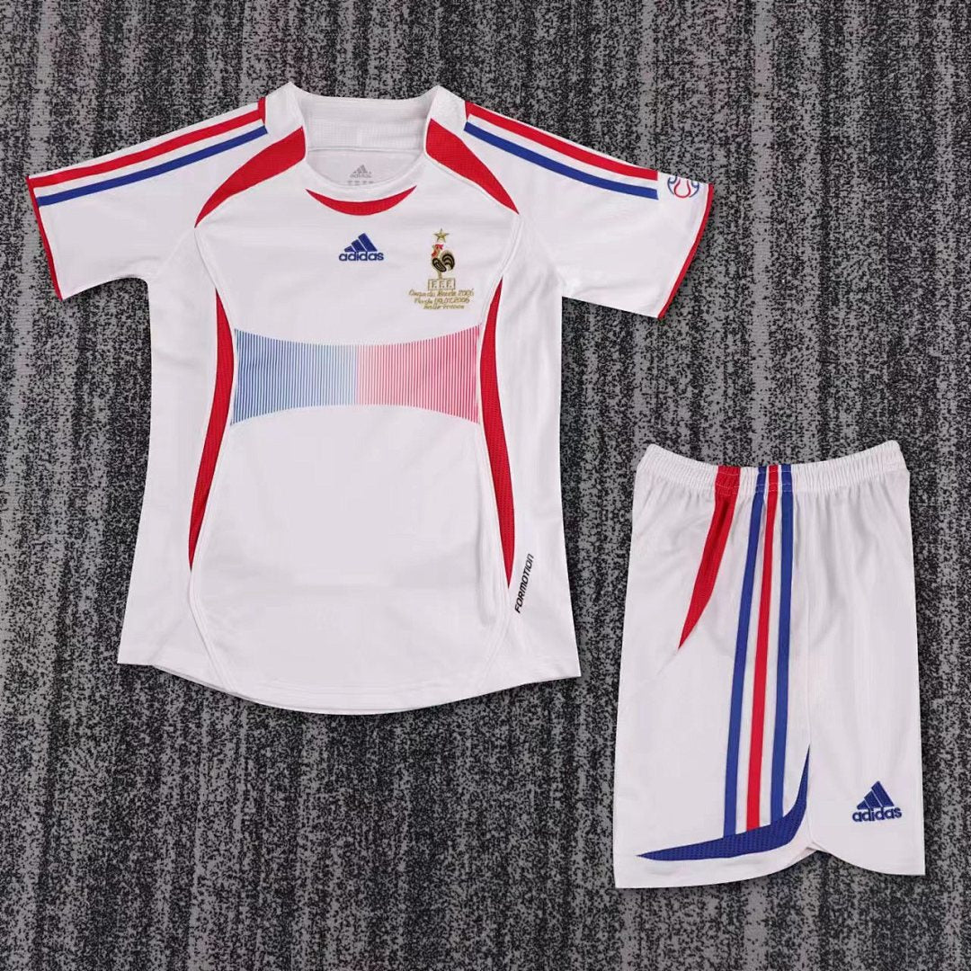 2006 France Away Retro Kids Jersey