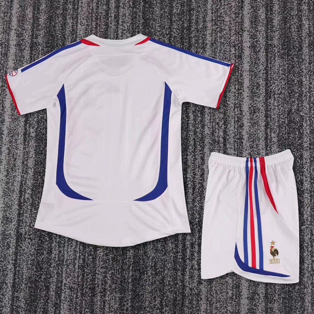2006 France Away Retro Kids Jersey