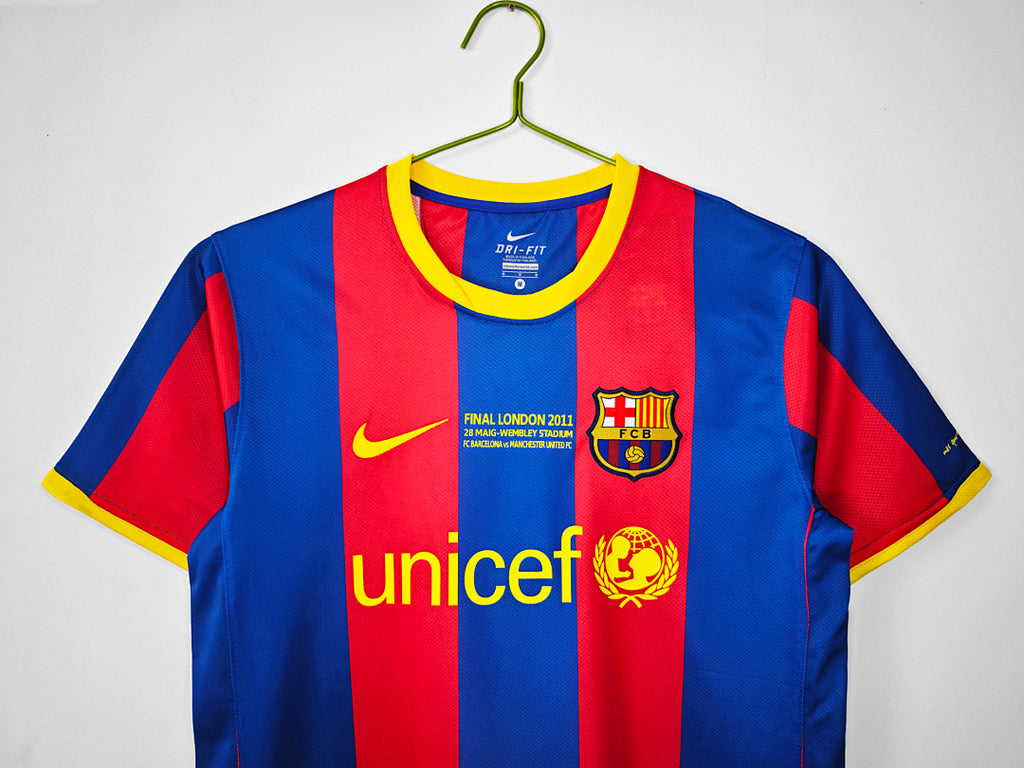 10/11 Barcelona UCL Final Home Retro Jersey
