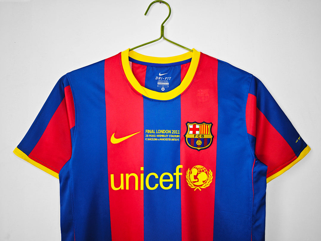 10/11 Barcelona UCL Final Home Retro Jersey