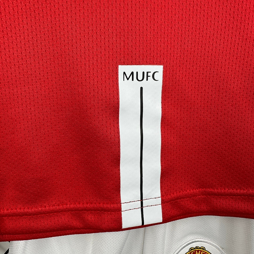 07/08 Manchester United Home Long Sleeve Retro Kids Jersey