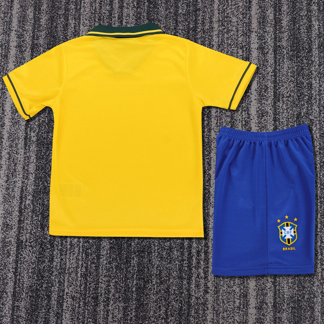 93/94 Brazil Home Retro Kids Jersey
