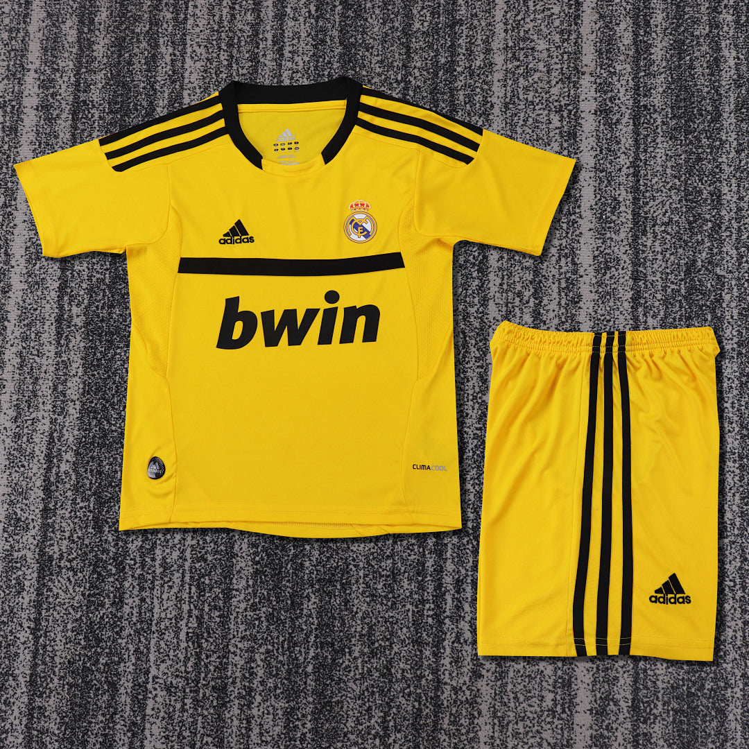 11/12 Real Madrid Yellow Goalkeeper Retro Kids Jersey