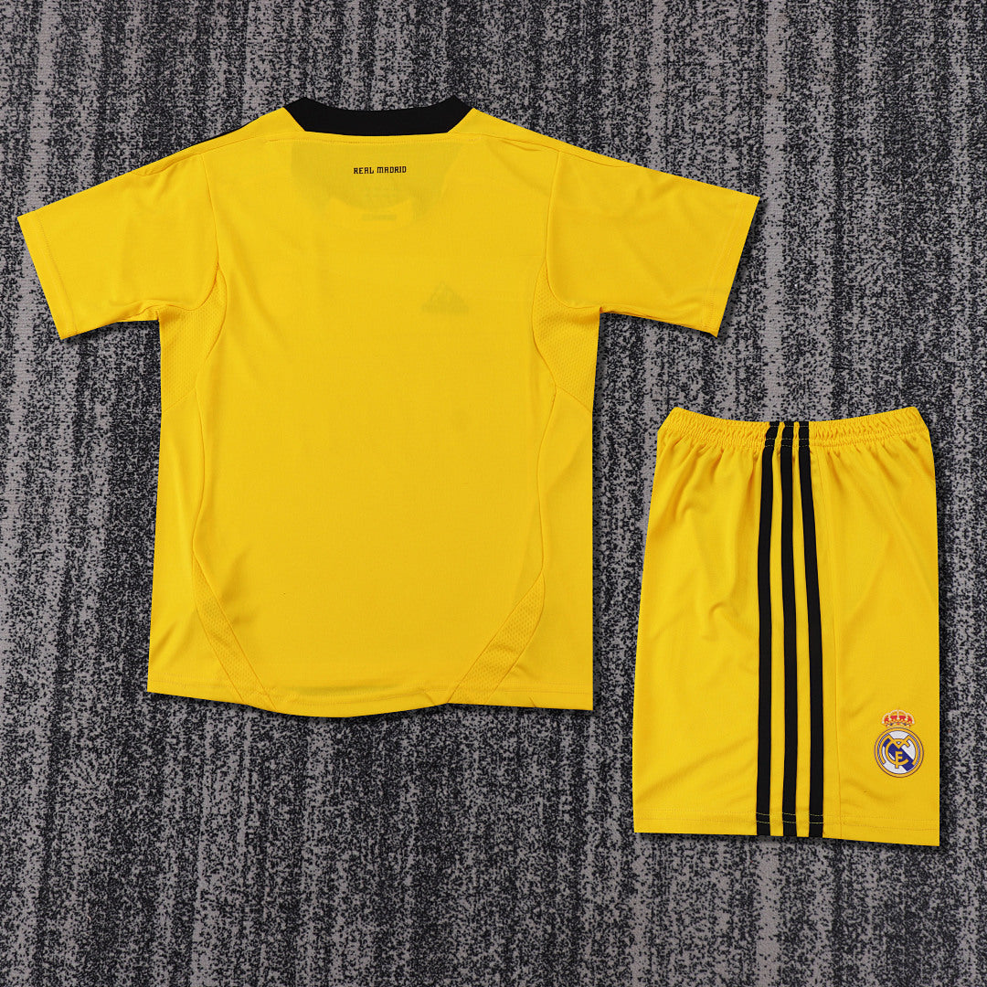 11/12 Real Madrid Yellow Goalkeeper Retro Kids Jersey