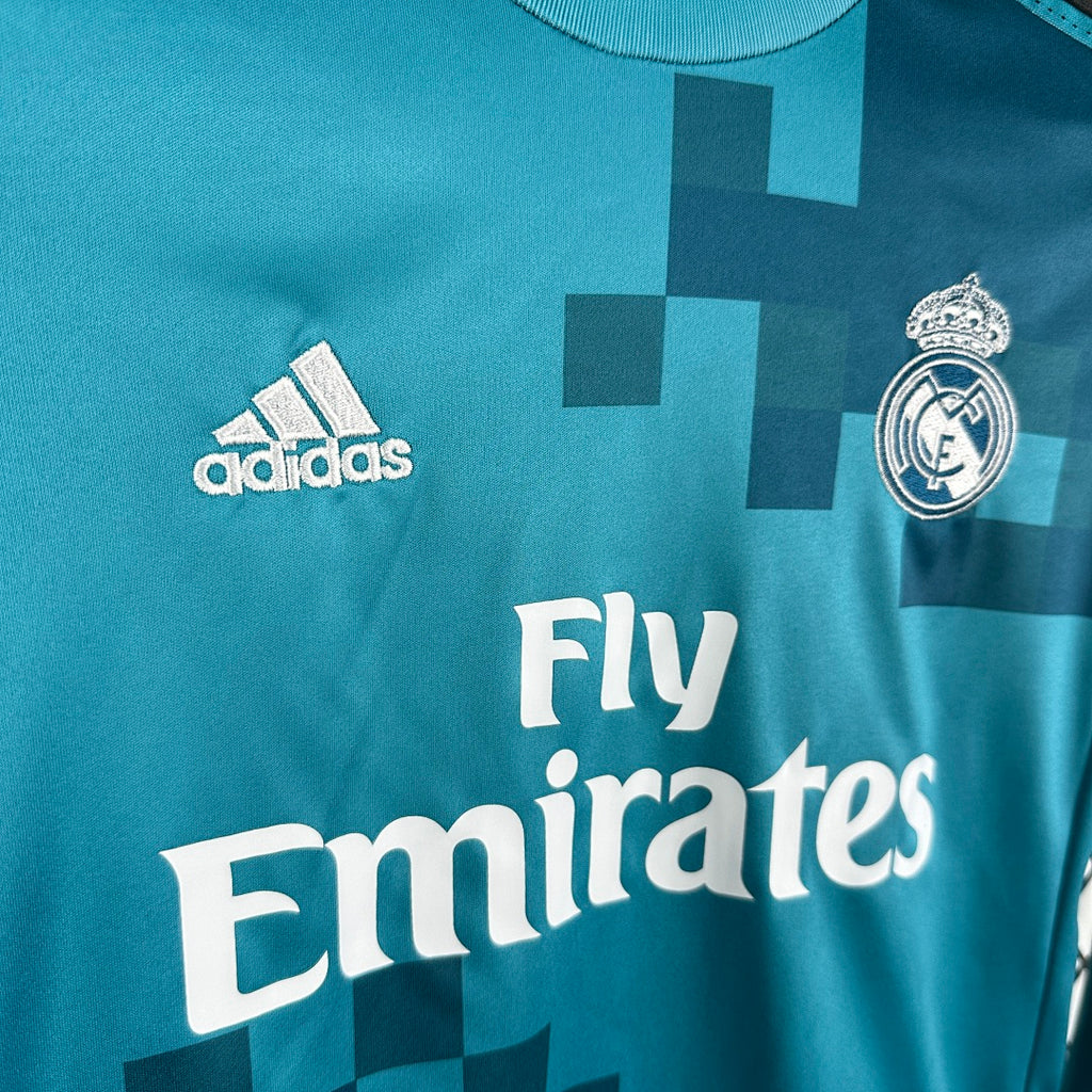 17/18 Real Madrid Third Long Sleeve Retro Kids Jersey