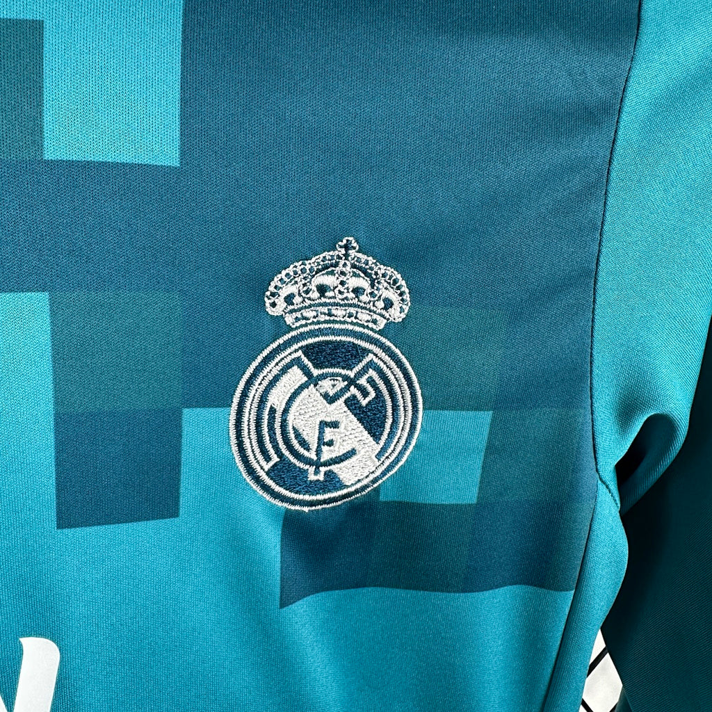 17/18 Real Madrid Third Long Sleeve Retro Kids Jersey